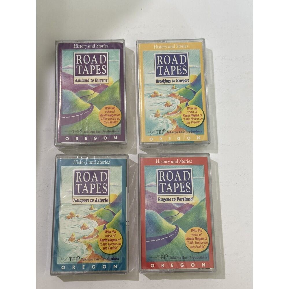 Road Tapes History Stories Of Oregon 4 Cassette Tapes Newport Ashland Portland..